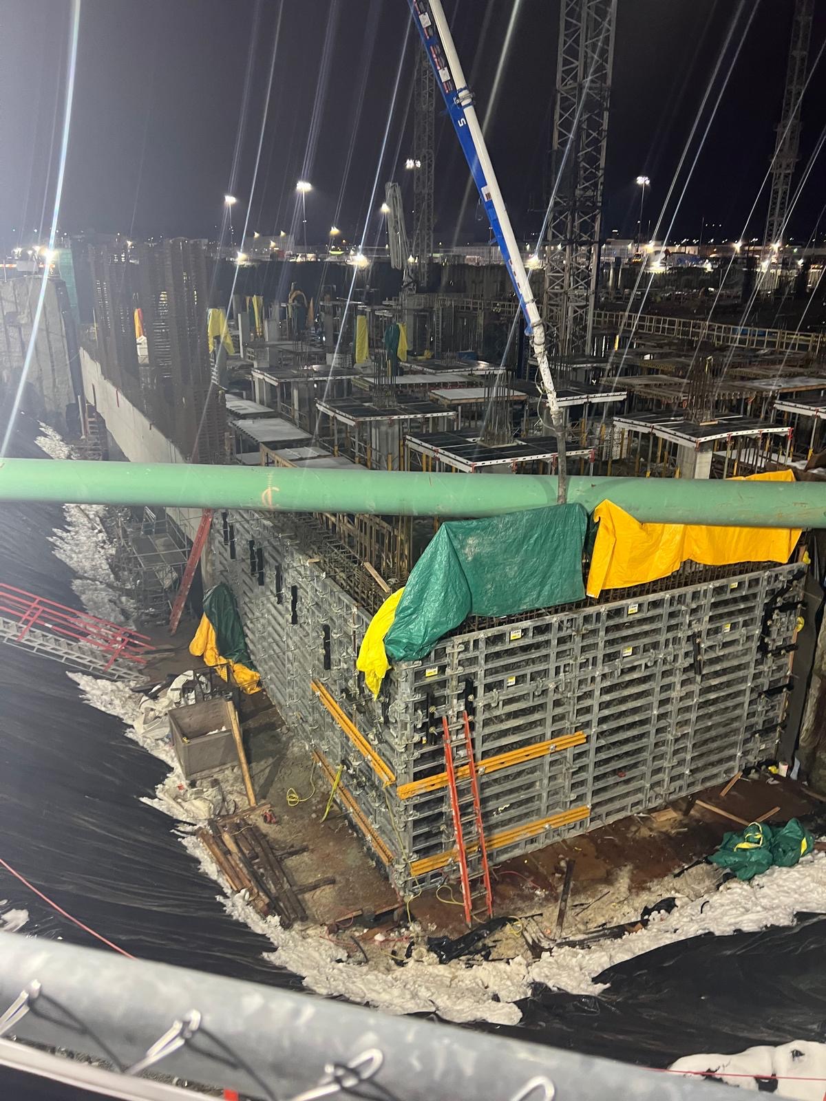 Overview of a construction site in Vancouver