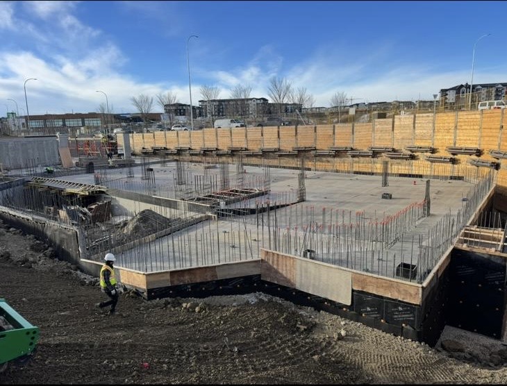 Overview of a construction site in Vancouver